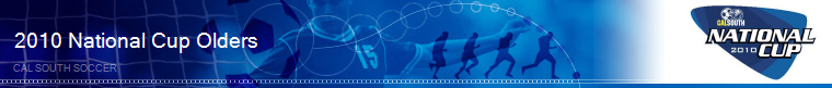 2010 US Youth Soccer Cal South National Cup Olders banner